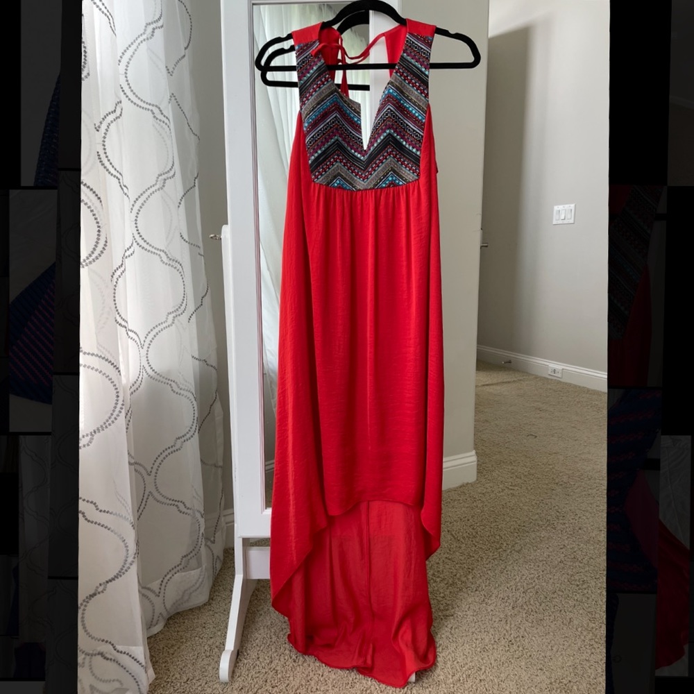 High low beaded dress, size 8